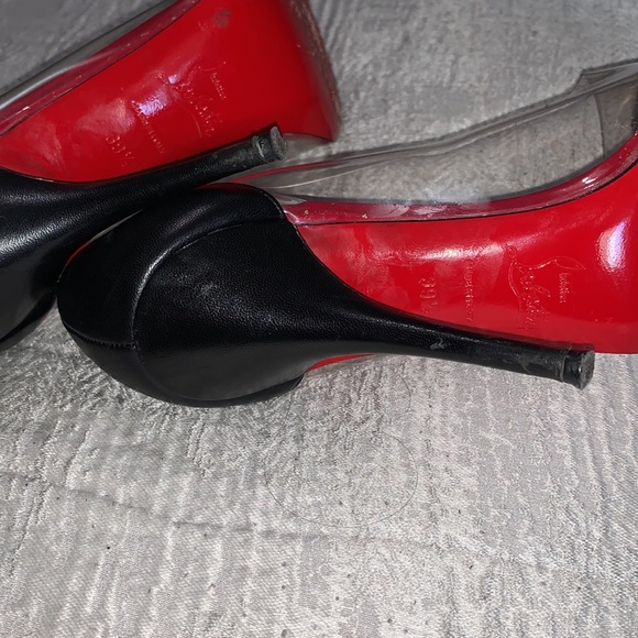Christian Louboutin Pigalle Metal Toe Clear